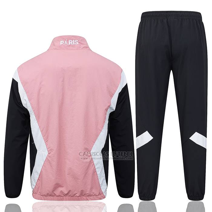 Fato de Treino Com Blusao del Paris Saint-Germain 2025-2026 Rosa Preto